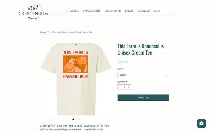 /product-page/this-farm-is-ranunculus-unisex-cream-tee-adult — Crescendum Flower Farm