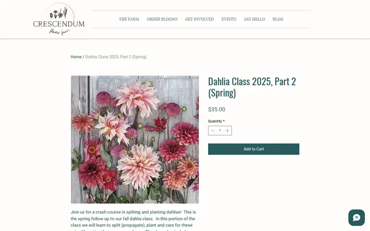 /product-page/dahlia-class-2025-part-2-spring — Crescendum Flower Farm