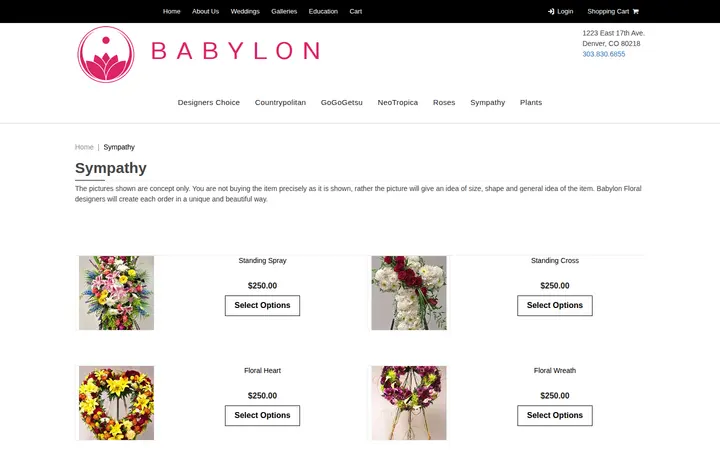 /sympathy-flowers.html — Babylon Floral