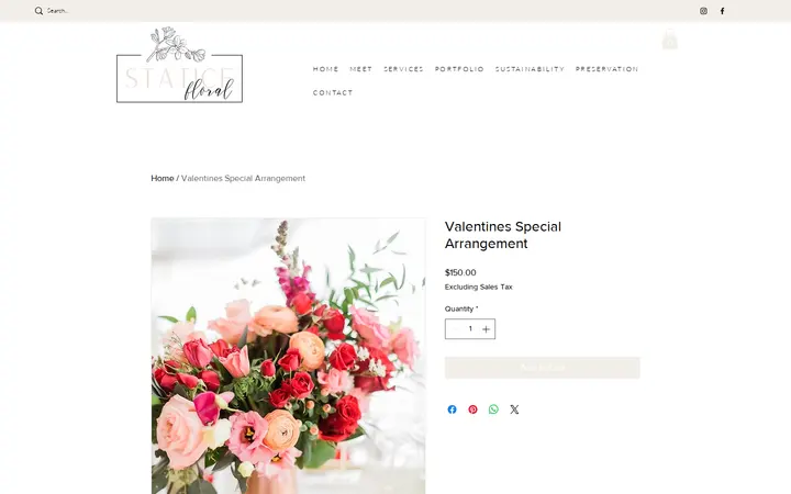 /product-page/valentines-special-arrangement — Statice Floral