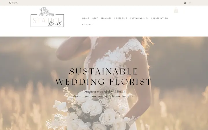 Website of Statice Floral