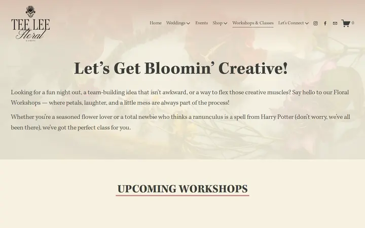 /workshops — TeeLee Floral and Events