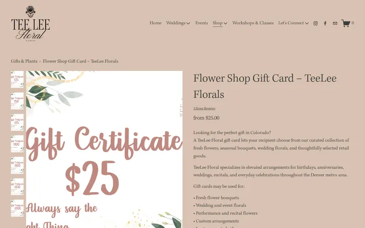 /gifts-plants/p/flower-shop-gift-card-teelee-florals — TeeLee Floral and Events