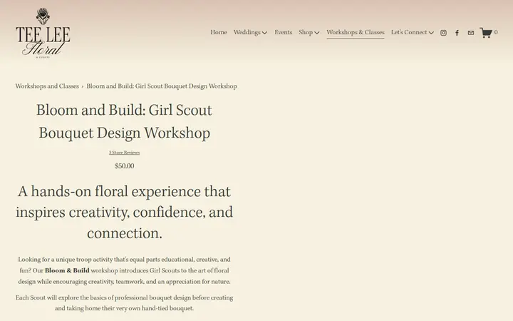 /workshops/p/girlscoutfloralclasses — TeeLee Floral and Events