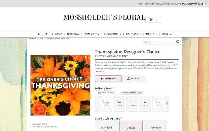 /product/dc071920/thanksgiving-designers-choice — Mossholder's Floral