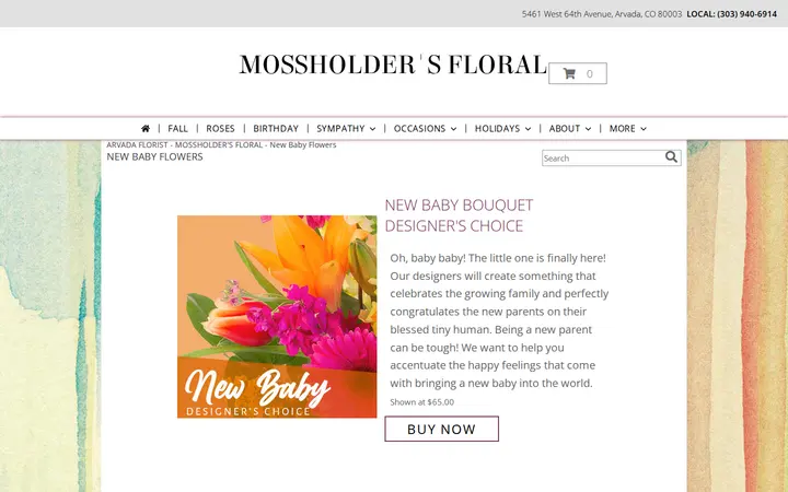 /new_baby.php — Mossholder's Floral