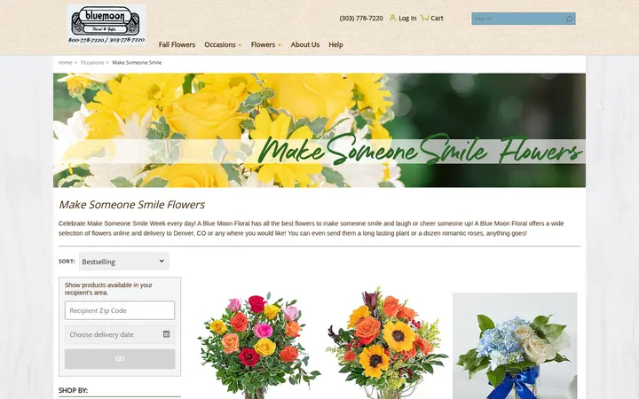 /make-someone-smile/cat1080020 — A Blue Moon Floral