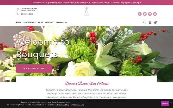 Website of Bouquets