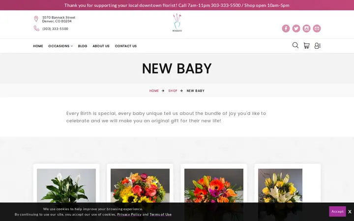 /denver-florist/categories/new-baby-flowers — Bouquets