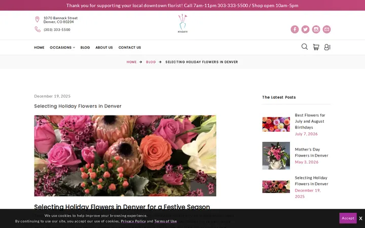 /blog/selecting-holiday-flowers-in-denver — Bouquets