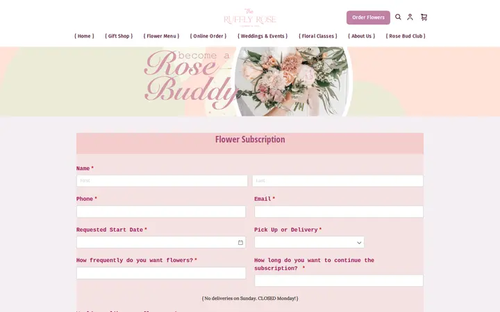 /subscription — The Ruffly Rose