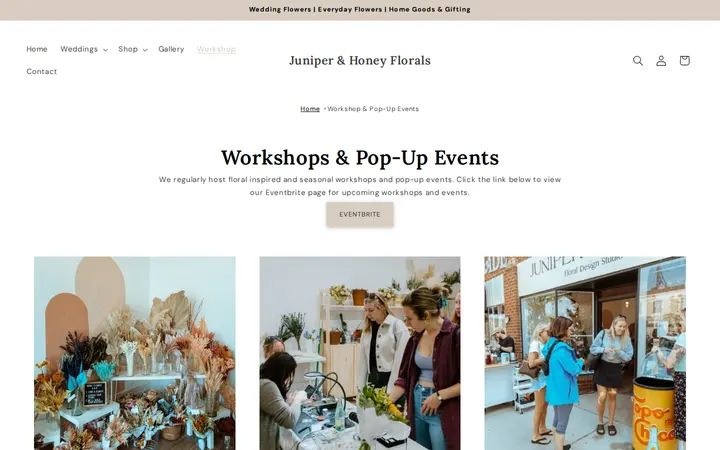 /pages/workshop-pop-up-events — Juniper & Honey Floral Designs