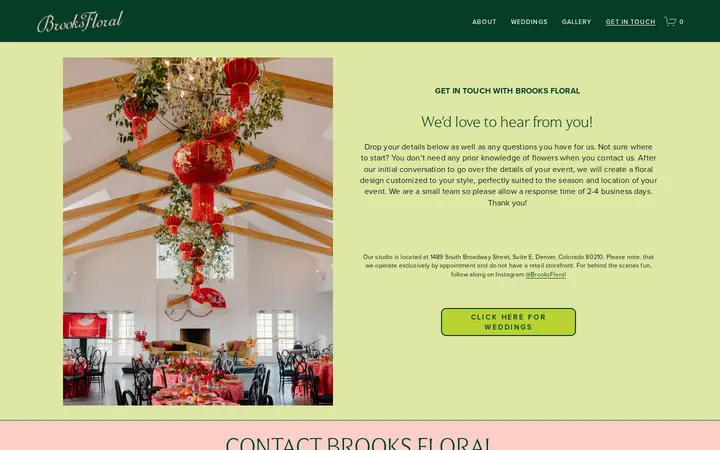 /contact — Brooks Floral