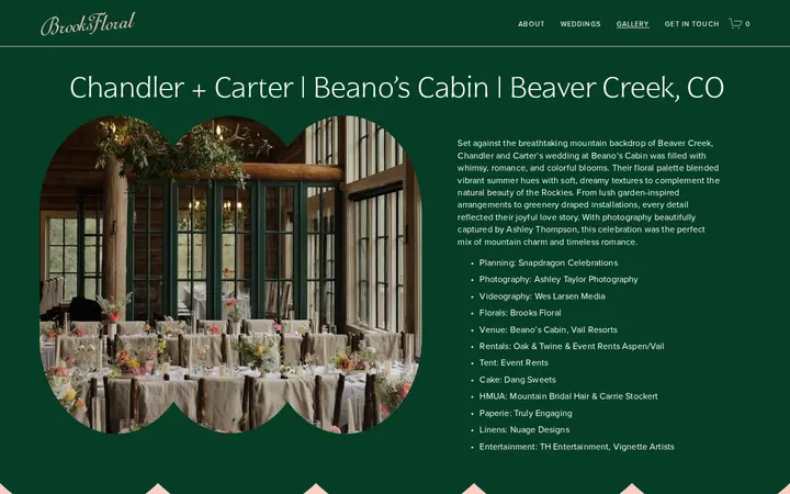 /gallery/chandler-carter-beanos-cabin — Brooks Floral