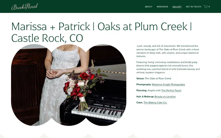 /gallery/oaksatplumcreek — Brooks Floral