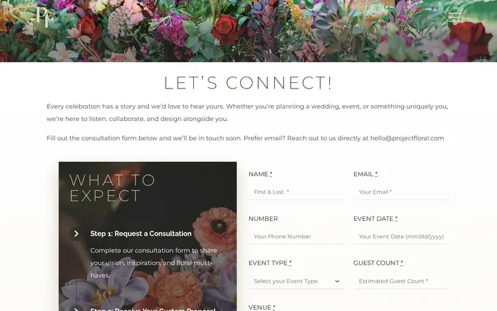 /connect — Project Floral