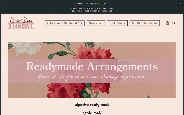 /readymade — Fern & Lois Floral | Apothecary
