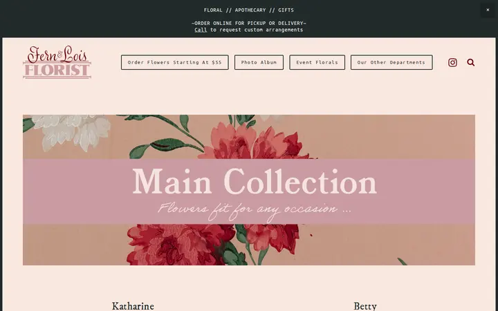 /shop-flowers-main-collection — Fern & Lois Floral | Apothecary