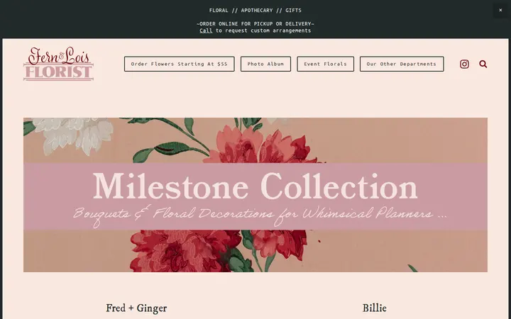 /shop-flowers-milestone-collection — Fern & Lois Floral | Apothecary