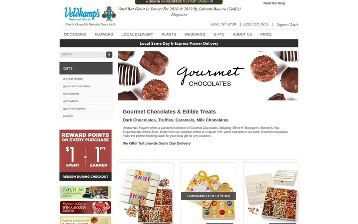 /cat-gifts/gourmet-chocolates — Veldkamp's Flowers & Gifts