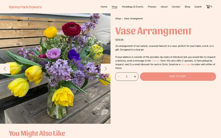 /shop/p/vase-arrangment — Harvey Park Flowers