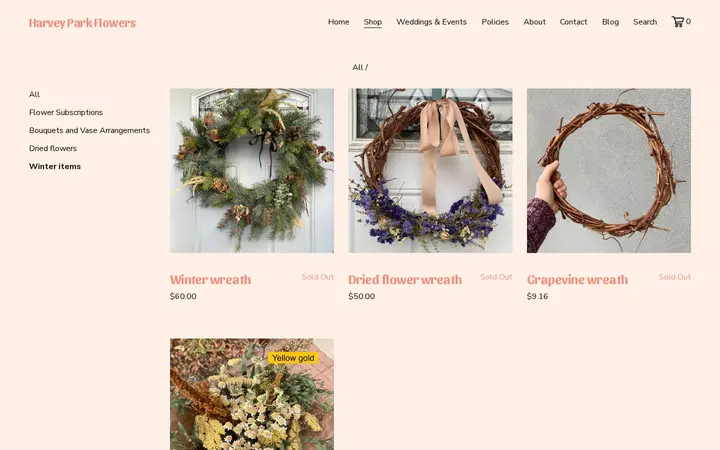 /shop/winter — Harvey Park Flowers