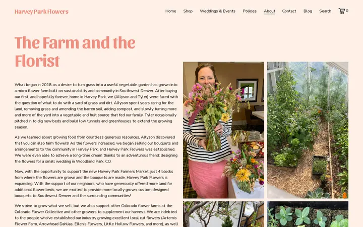 /about — Harvey Park Flowers