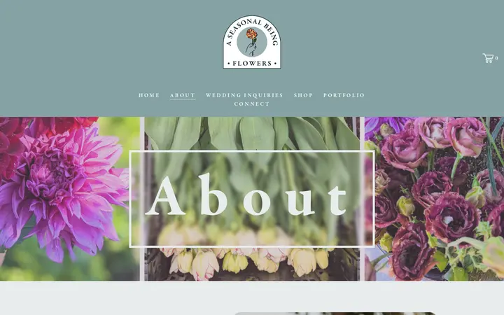 /about — A Seasonal Being Flowers