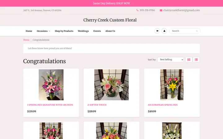/collections/congratulations — Cherry Creek Custom Floral