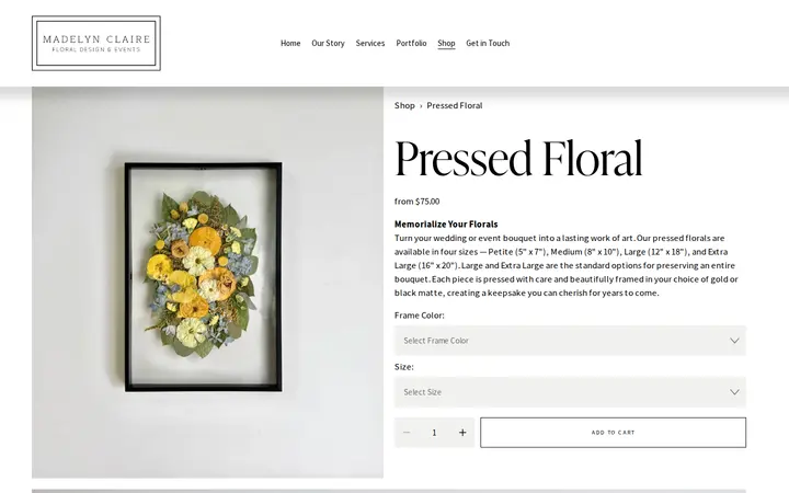/shop/p/pressed-floral — Madelyn Claire Floral Design & Events