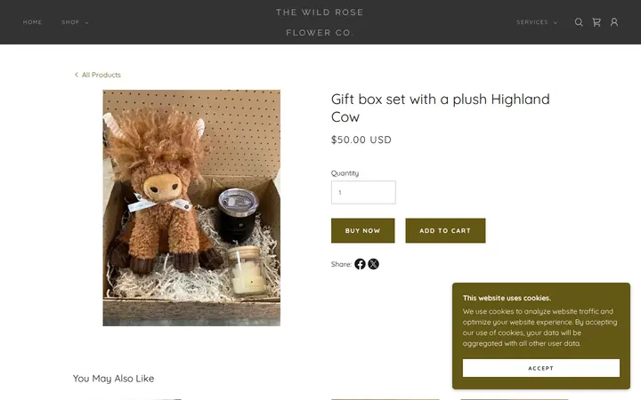 /the-wild-rose-store/ols/products/gift-box-set-with-a-plush-highland-cow- — The Wild Rose Flower Co.