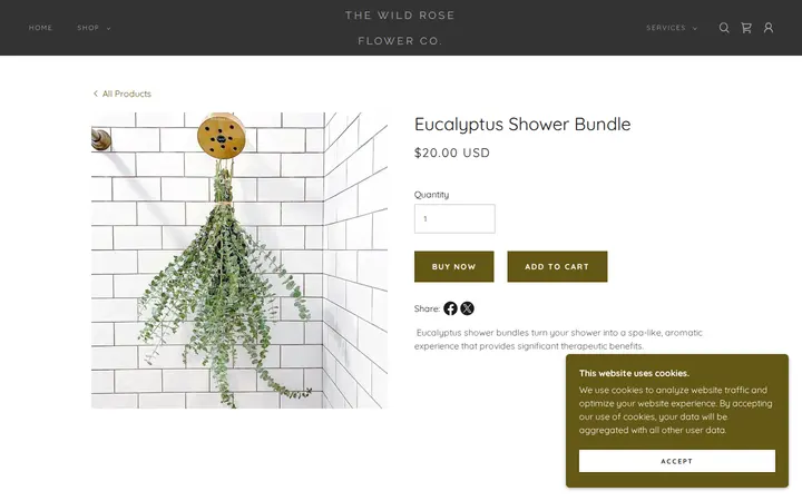 /the-wild-rose-store/ols/products/eucalyptus-shower-bundle — The Wild Rose Flower Co.