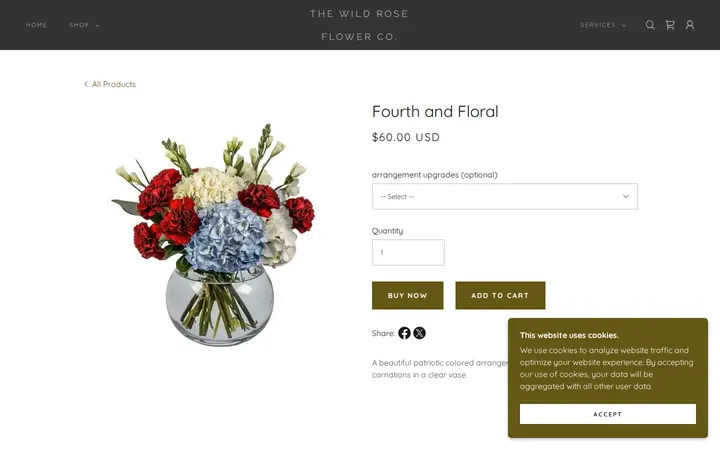 /the-wild-rose-store/ols/products/fourth-and-floral — The Wild Rose Flower Co.