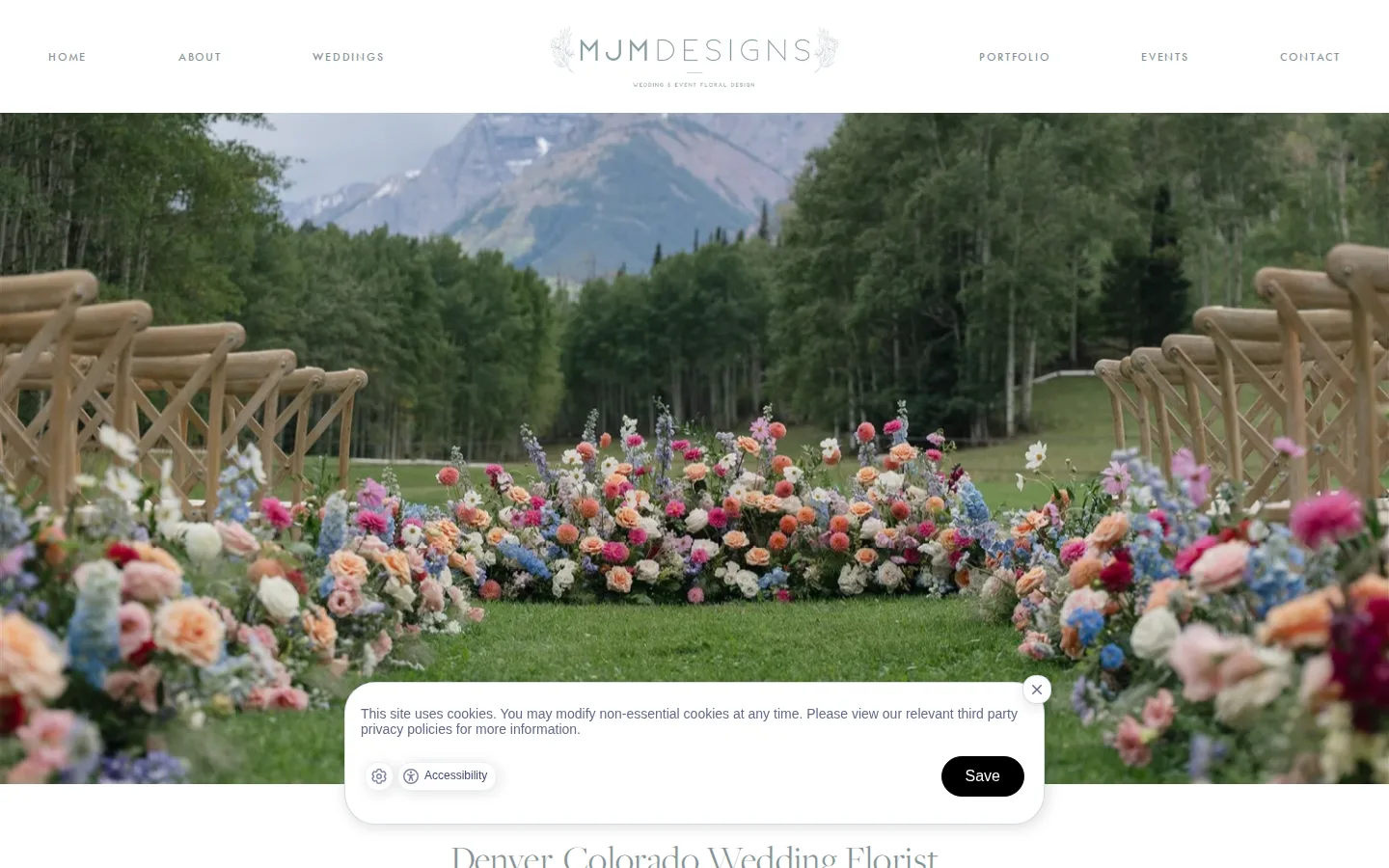 Captured website of MJM Designs