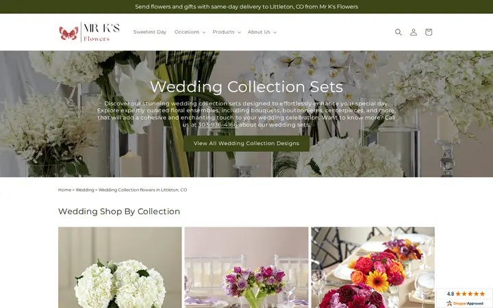 /pages/wedding-collections — Mr K's Flowers
