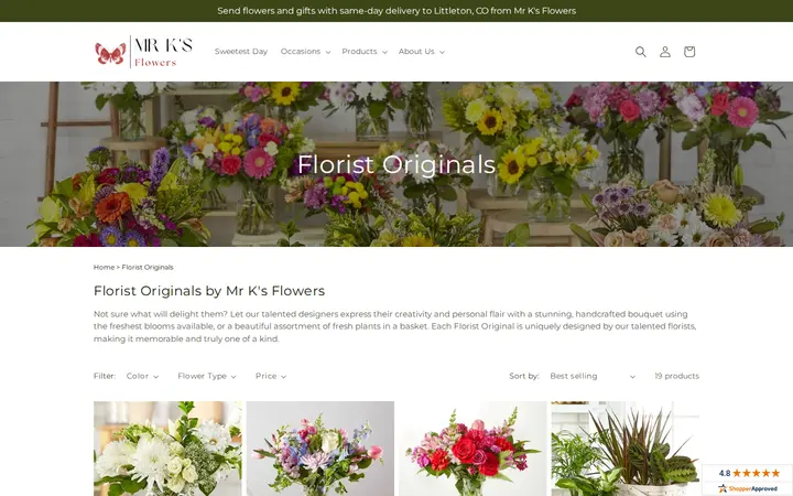 /collections/floristoriginals — Mr K's Flowers