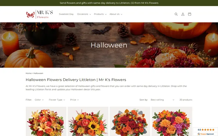 /collections/halloween — Mr K's Flowers
