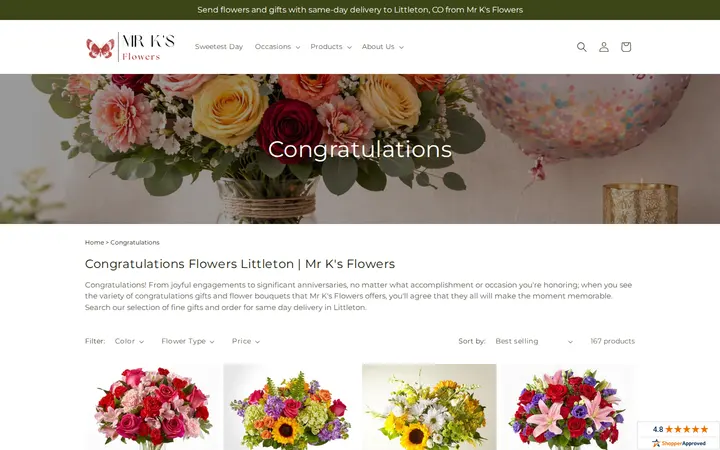 /collections/congratulations — Mr K's Flowers