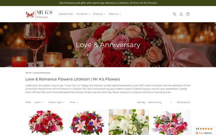 /collections/loveanniversary — Mr K's Flowers