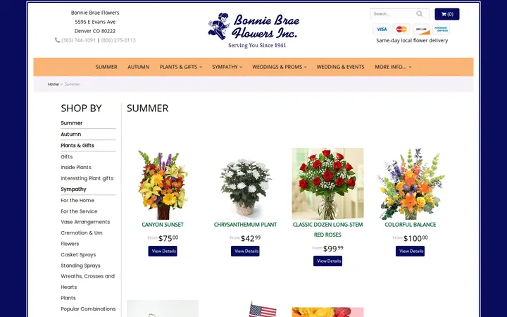 /shop/summerarrangements — Bonnie Brae Flowers Inc.