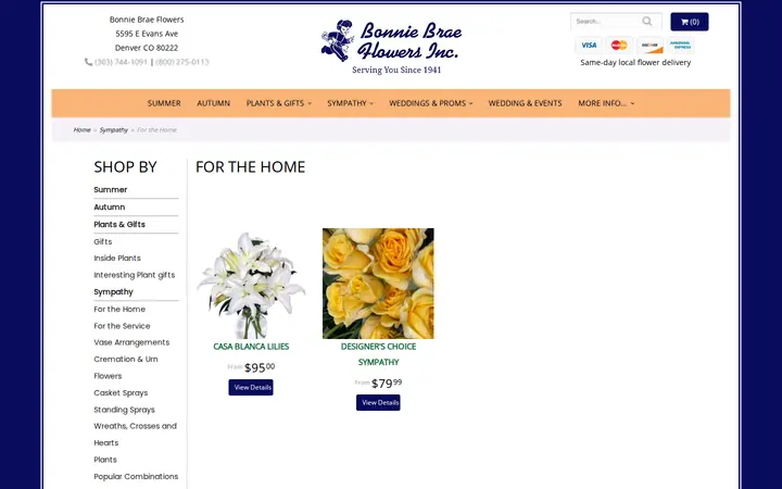 /shop/sympathy/for-the-home — Bonnie Brae Flowers Inc.