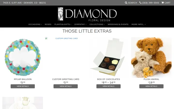/shop/plants-and-gifts/extras — Diamond Floral Designs
