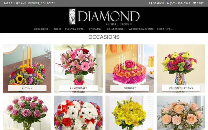 /shop/occasions — Diamond Floral Designs