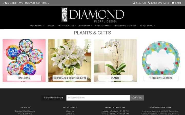 /shop/plants-and-gifts — Diamond Floral Designs