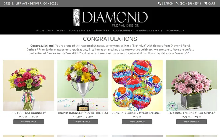 /shop/occasions/congratulations — Diamond Floral Designs