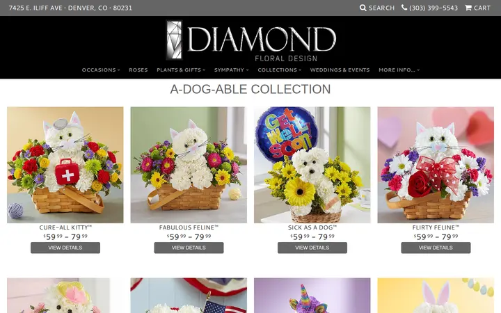 /shop/collections/a-dog-able-collection — Diamond Floral Designs