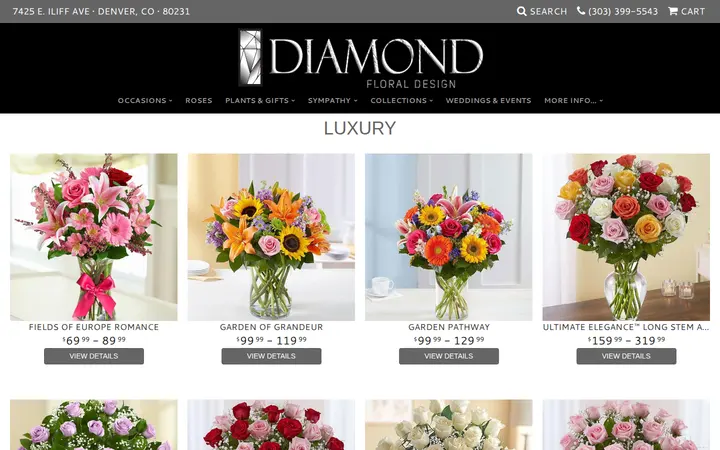 /shop/collections/luxury — Diamond Floral Designs