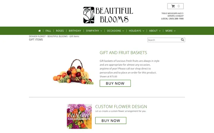 /gift_items.php — Beautiful Blooms