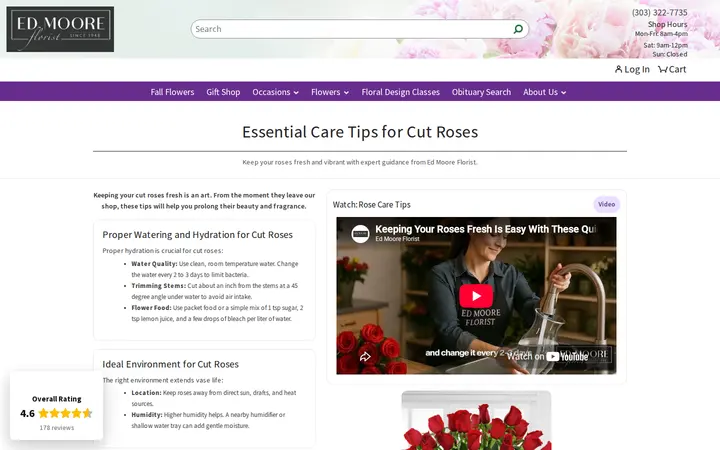 /rose-care — Ed Moore Florist