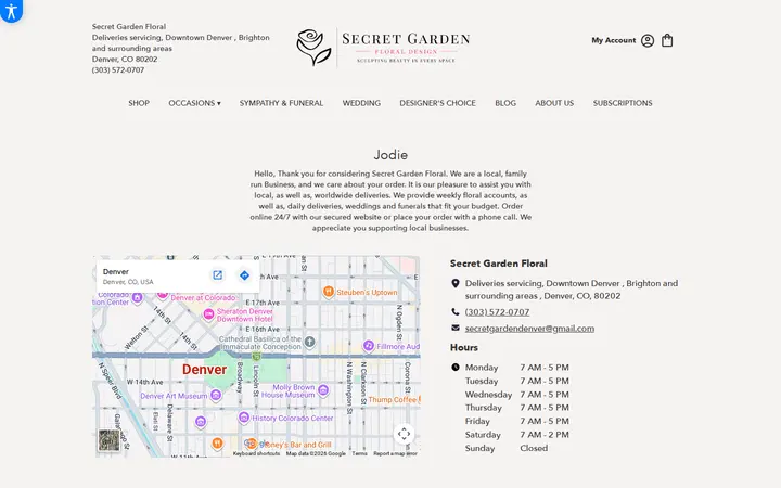 /about-us — Secret Garden Floral